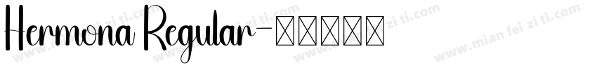Hermona Regular字体转换